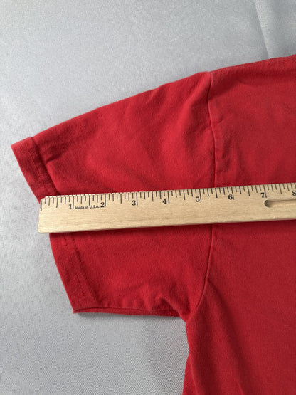 Volcom Stone Graphic Tee US M US Red 100% Cotton Crewneck Short Sleeve Skater