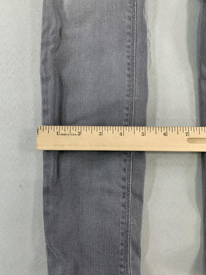 Hudson Jeans Womens 23 Gray Nico Mid-Rise Super Skinny Stretch Denim Made USA