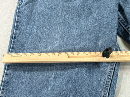 Wrangler Relaxed Fit Jeans Mens 42x36 Blue Denim Straight Leg Classic Cowboy