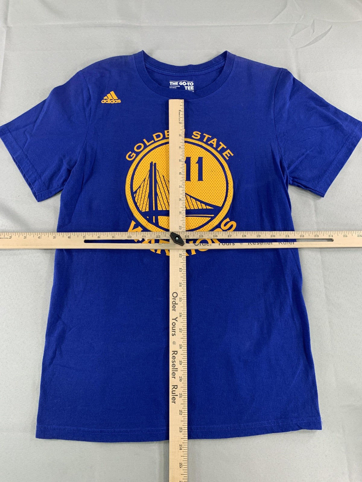 Golden State Warriors Shirt Mens Small NBA Basketball Klay Thompson 11 Adidas