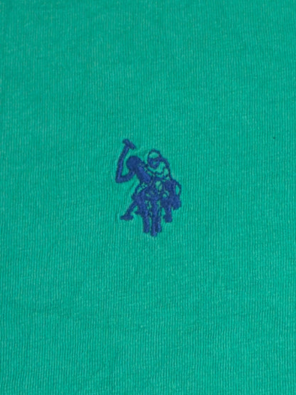 US Polo Assn Since 1890 Mens XL Green Crew Neck Tee Embroidered Logo AS-IS NWT
