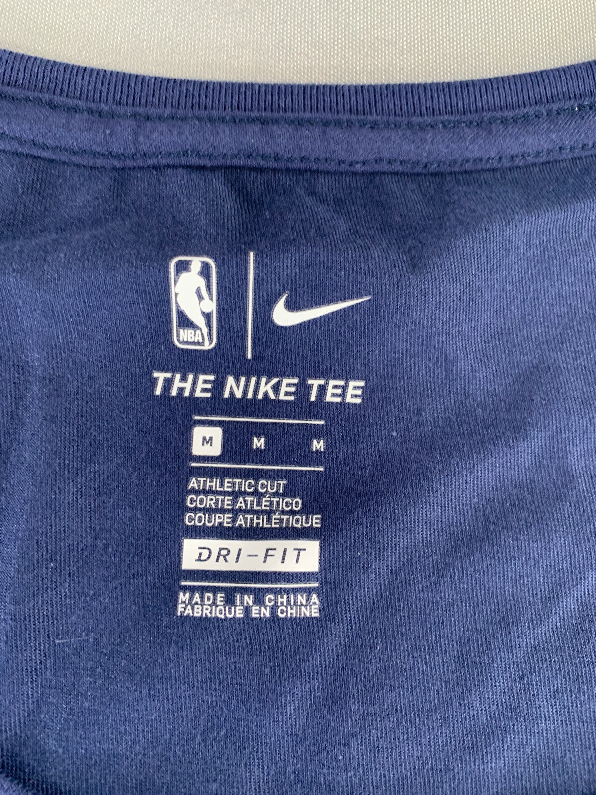 Nike Washington Wizards NBA Logo Dri-Fit Performance T-Shirt Navy Blue Men’s 2XL