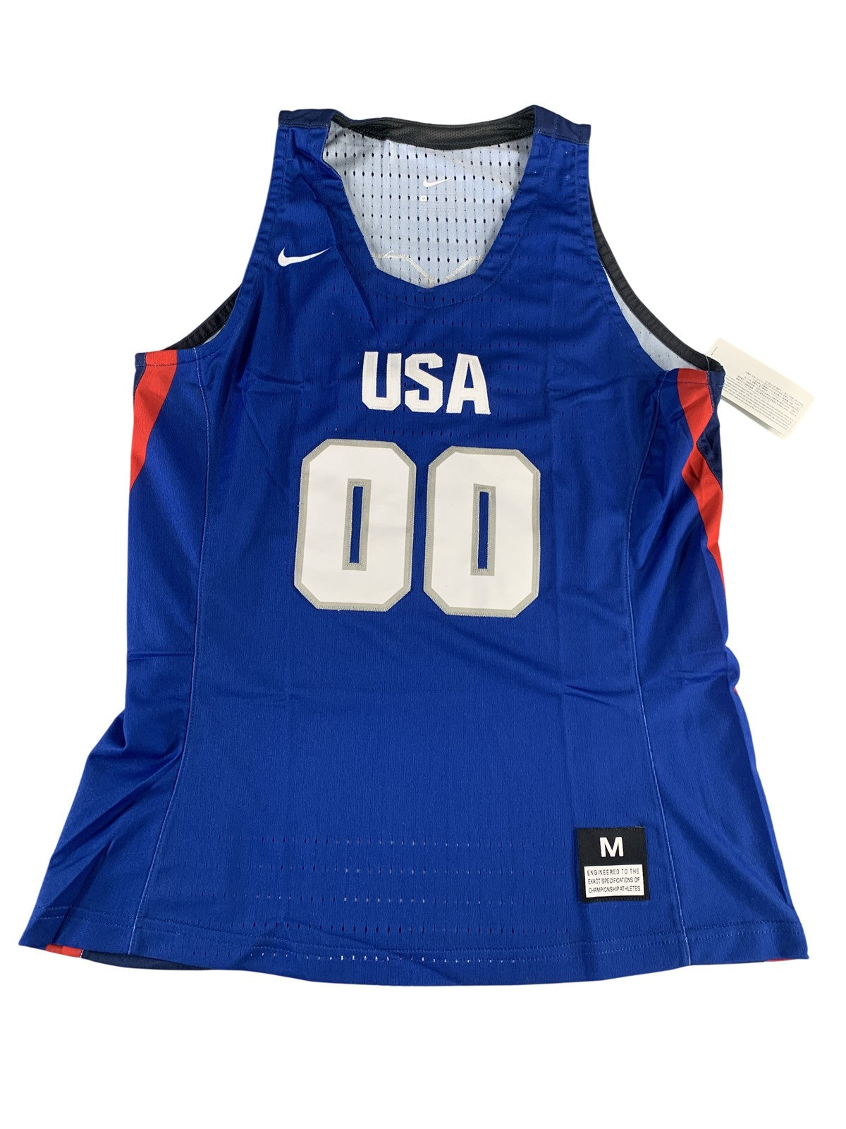Nike USA Basketball Jersey Mens Medium Blue Olympic 00 Authentic NWT Mesh New