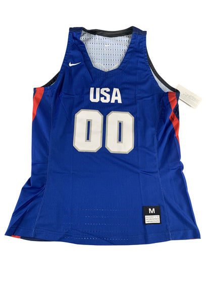 Nike USA Basketball Jersey Mens Medium Blue Olympic 00 Authentic NWT Mesh New