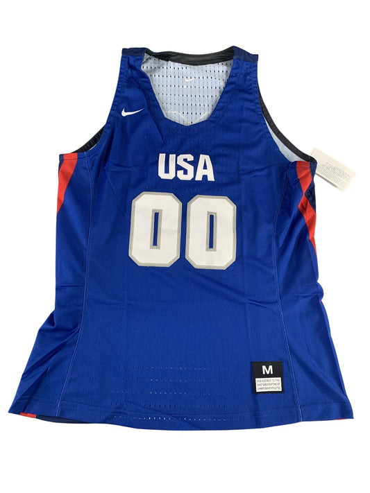 Nike USA Basketball Jersey Mens Medium Blue Olympic 00 Authentic NWT Mesh New