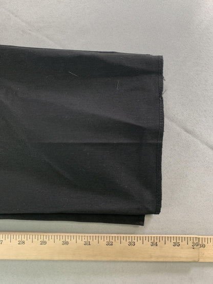Edwards Chino Pants Mens 36 Black Flat Front Poly Cotton Uniform Work Unbranded