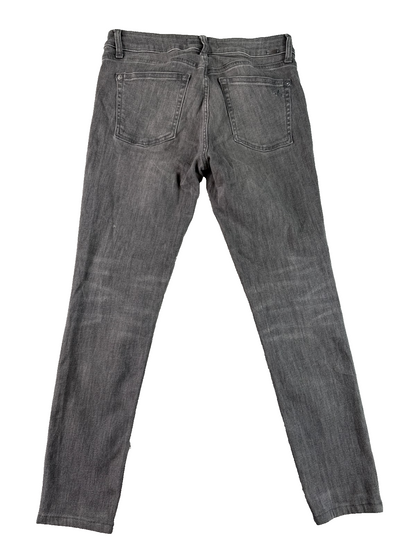 DL1961 Margaux Instasculpt Ankle Skinny Gray Stretch Jeans Women 28 Crop