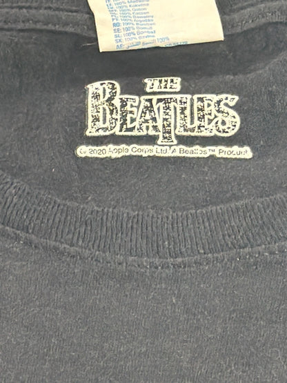 Beatles Rubber Soul Graphic T-Shirt Womens Small Black 100% Cotton Band Tee 2020