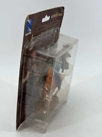 NewRay Western Rodeo Cowboy Horse Calf Roping Action Figure Playset Toy Vintage