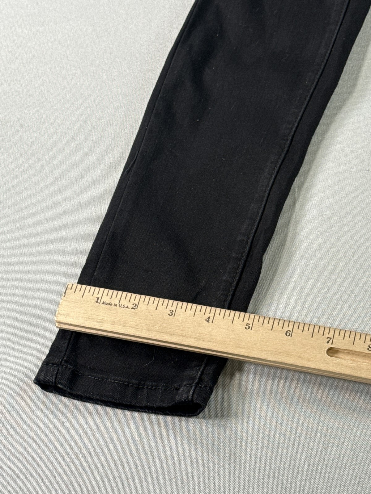 WAX Skinny Distressed Ripped Black Jeans 6 Womens Denim High Waist Pants Faded