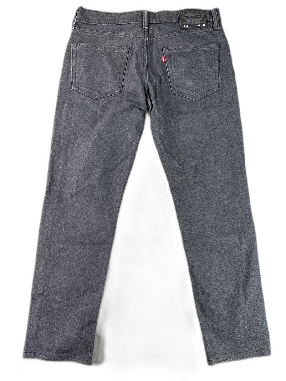 Levi's 511 Straight Leg Jeans 33 x 30 33x30 Gray Cotton Fit Denim Pants Made in