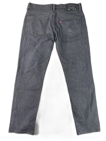 Levi's 511 Straight Leg Jeans 33 x 30 33x30 Gray Cotton Fit Denim Pants Made in