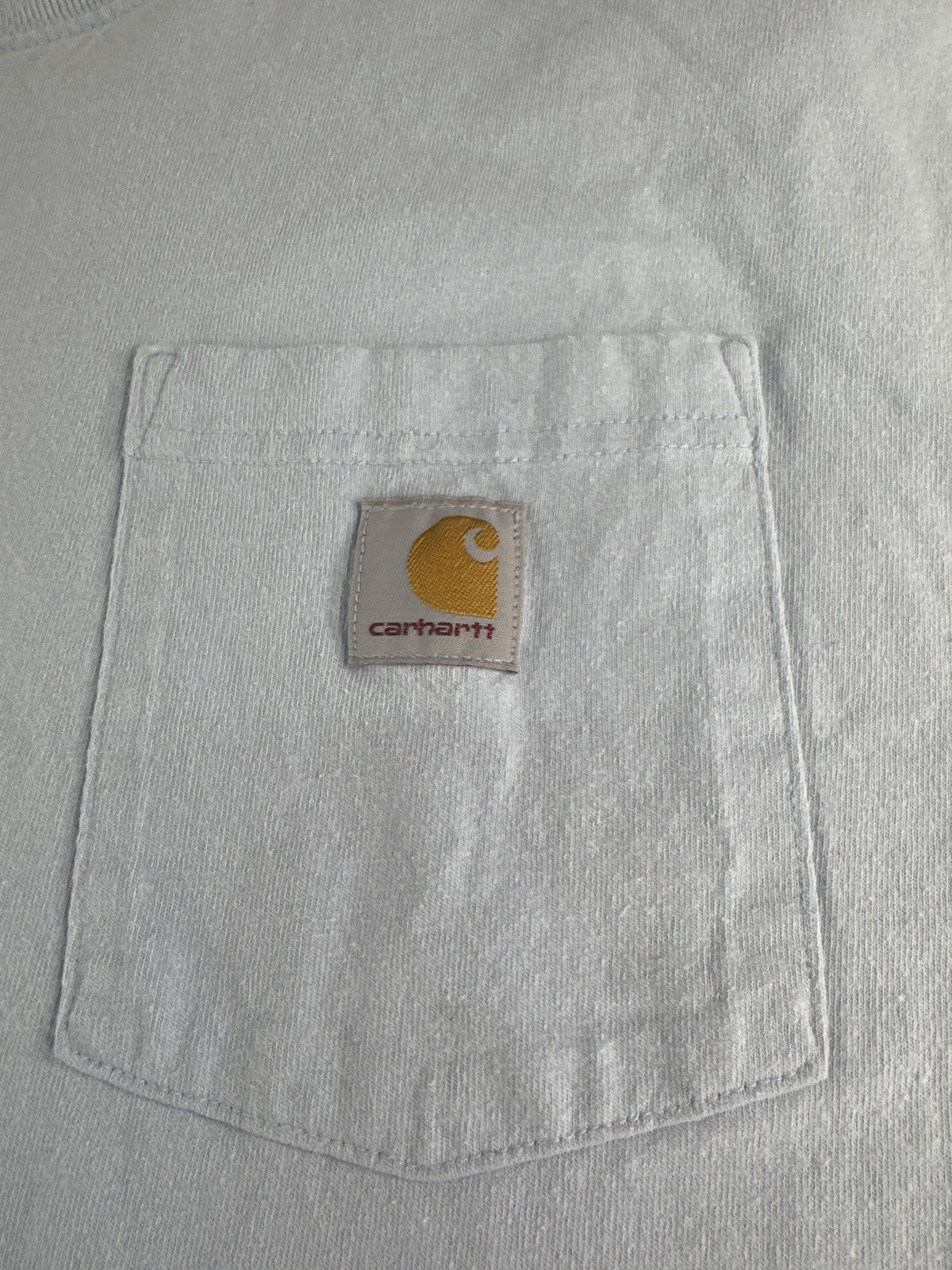 Carhartt Shirt Mens 3XL Blue Loose Fit Pocket Logo Tee Workwear TK5710-M Apparel