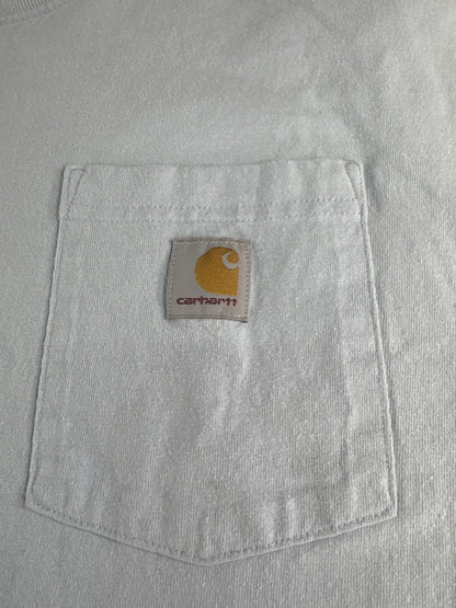 Carhartt Shirt Mens 3XL Blue Loose Fit Pocket Logo Tee Workwear TK5710-M Apparel