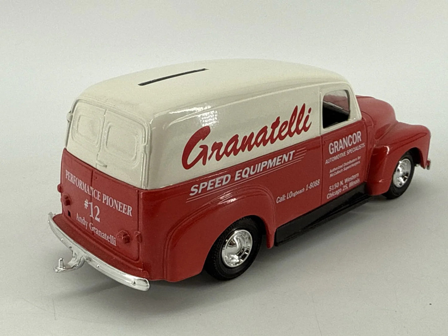 Vintage ERTL 1951 GMC Panel Van Delivery Truck Coin Bank Diecast Collectible