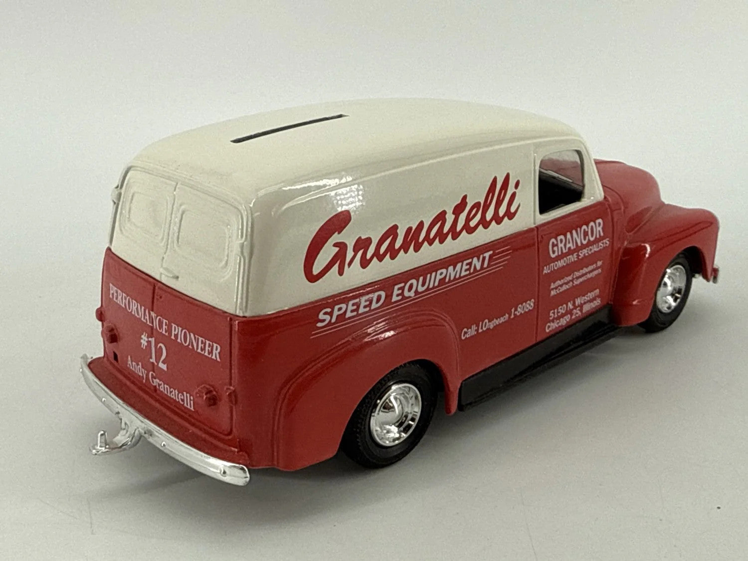 Vintage ERTL 1951 GMC Panel Van Delivery Truck Coin Bank Diecast Collectible