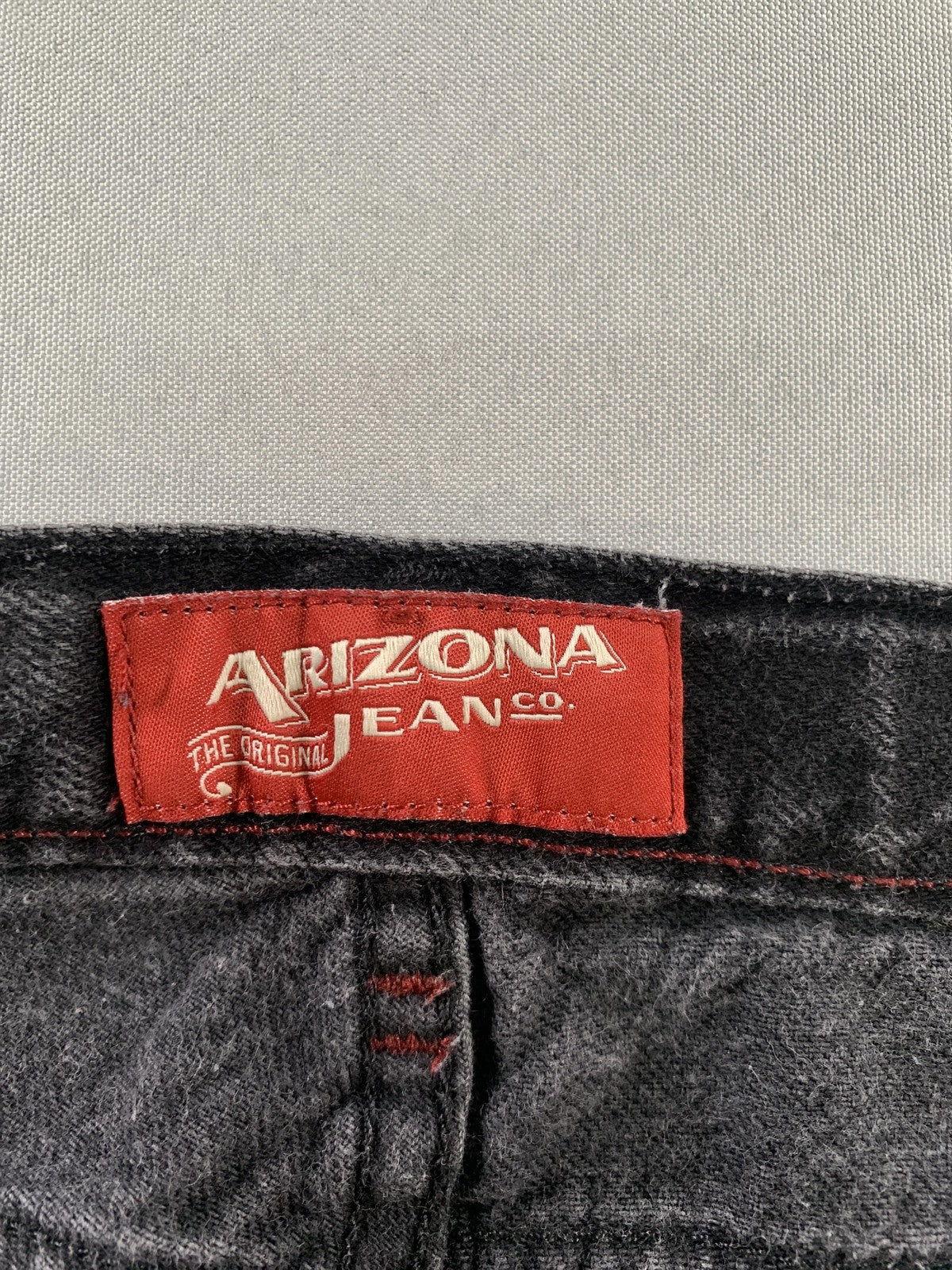 Arizona Jean Co Jeans Boys 10 Husky Black Gray Relaxed Straight Denim 5 Pocket