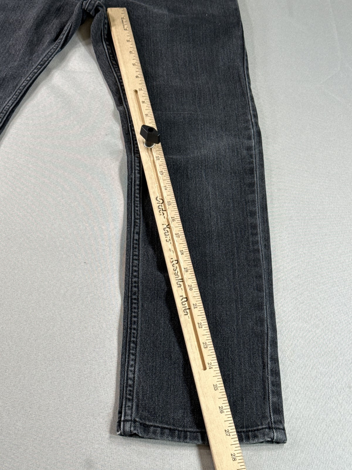 Levi's 511 Straight Fit Jeans 27X27 Black Cotton Elastane Regular Classic