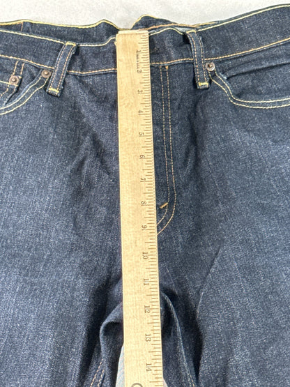 Levi's Straight Fit Jeans W36 L30 Dark Blue Denim Made in Mexico