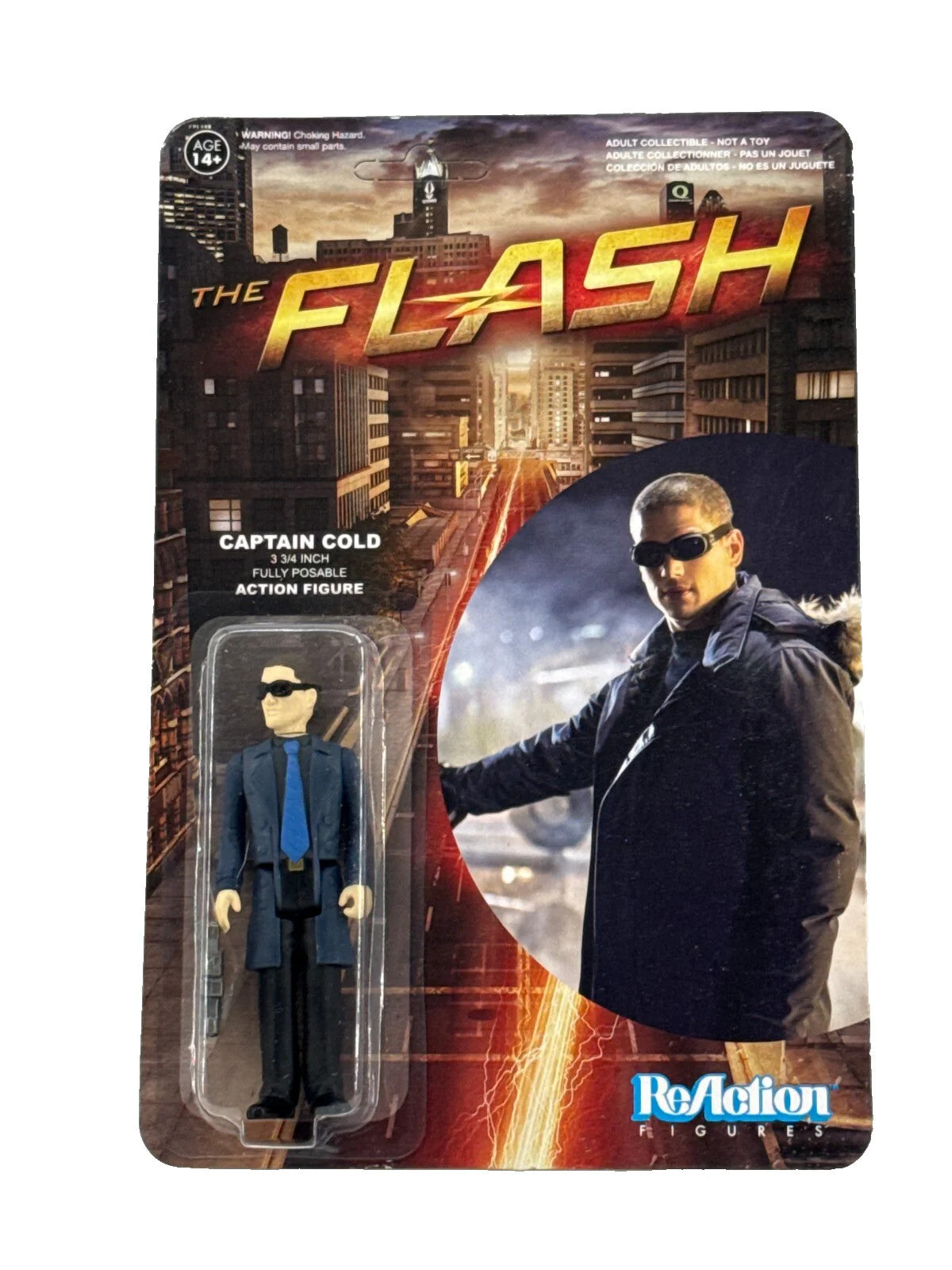 Funko ReAction Captain Cold Figure Flash TV Loose Complete 3.75" w/ Gun 2015 DC