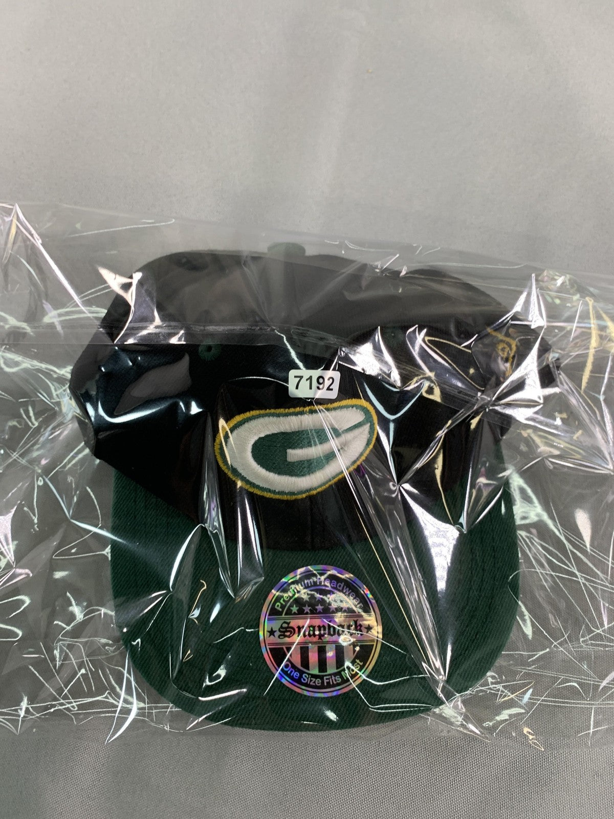 Green Bay Packers Hat Cap Snap Back Mens One Size Black Green NFL Football