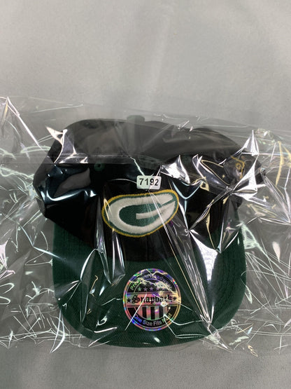Green Bay Packers Hat Cap Snap Back Mens One Size Black Green NFL Football