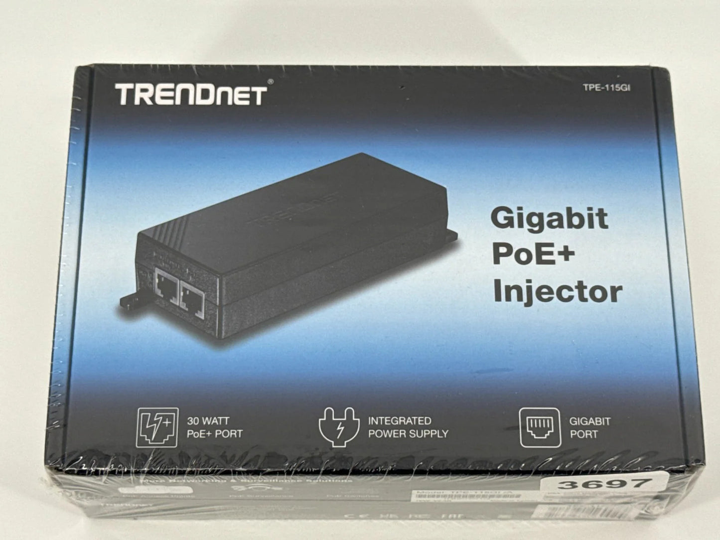 TRENDnet TPE-115GI/A Gigabit PoE+ Injector 30W Full Duplex Network Adapter NEW