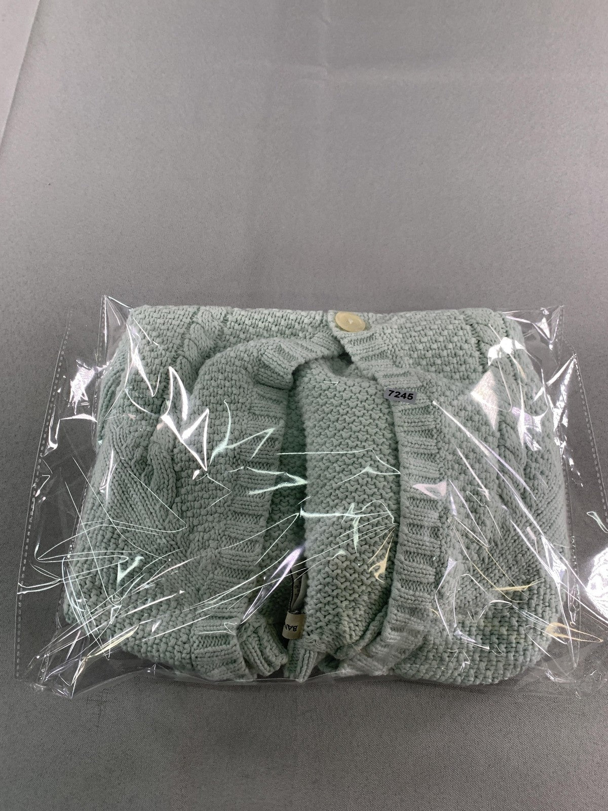 Banana Republic Sweater Womens Medium Mint Green Cardigan Cable Knit Pockets 100