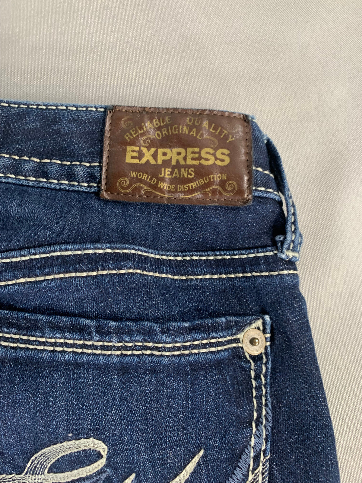 Express Stella Skinny Legging Jeans Women 00 Short Low Rise 28x26 Stretch Denim