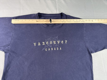 Canadian Spirit Collection Vancouver Travel Graphic Tee XXL XXL/XGG Navy Blue