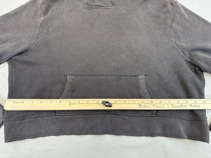 Old Navy Pullover Hoodie XXL Gray Cotton Relaxed Fit Kangaroo Pocket Long