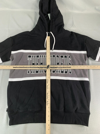 The Hundreds Hoodie Mens Medium Black Gray Rebel Hood Zumiez Streetwear on