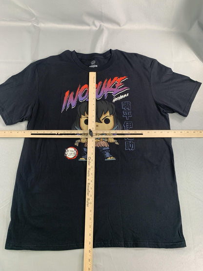 Demon Slayer Inosuke Hashibira Shirt Mens XL Black Funko Pop Tees Anime Graphic