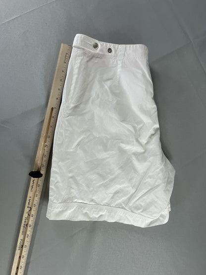 Jones New York Signature Shorts Womens 12 White Casual Cotton Pockets Summer