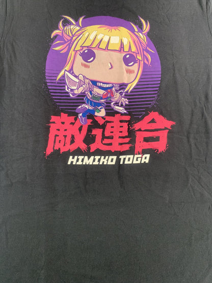 My Hero Academia Shirt Mens Large Black Himiko Toga Funko Pop Tees Anime MHA 100