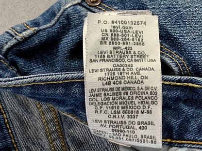 Levi’s Bold Curve Skinny Jeans Women 10 30x27 Curvy Fit Light Wash Distressed