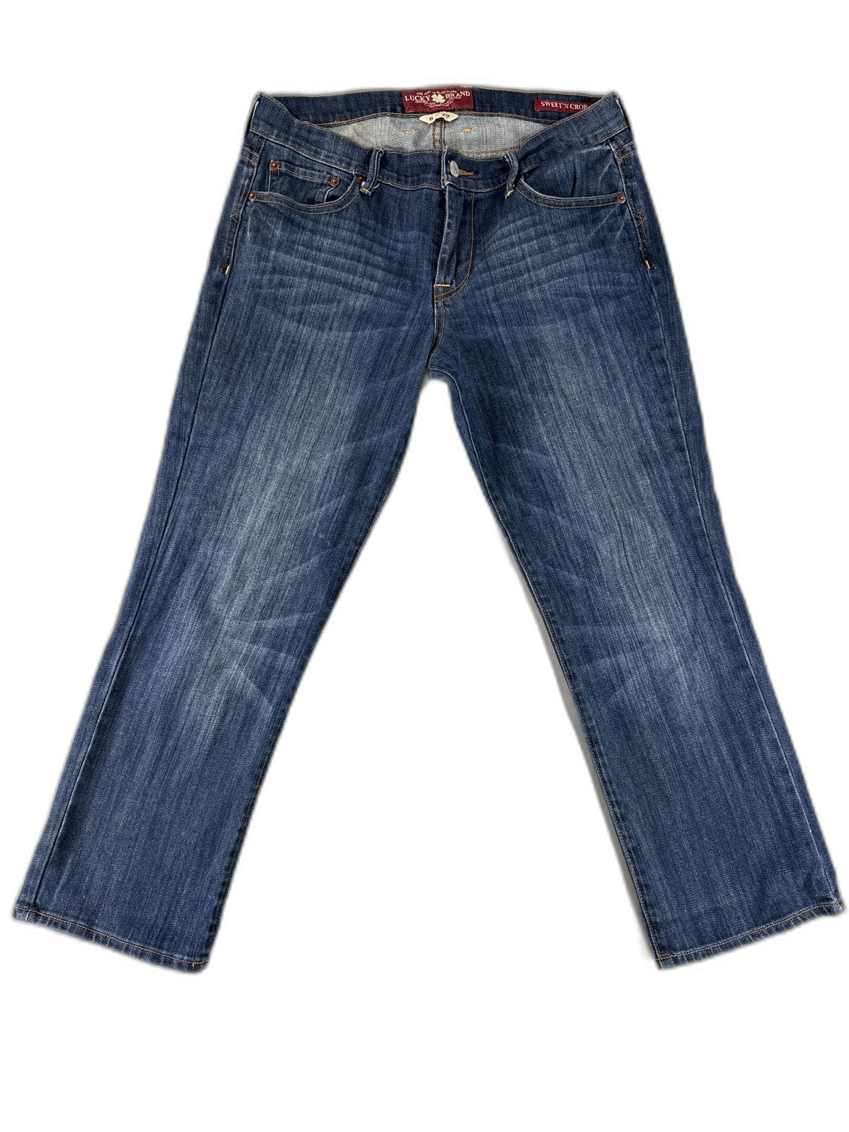 Lucky Brand Jeans 8 8/29 Blue Relaxed Fit Pocket Cotton Spandex Mid Rise