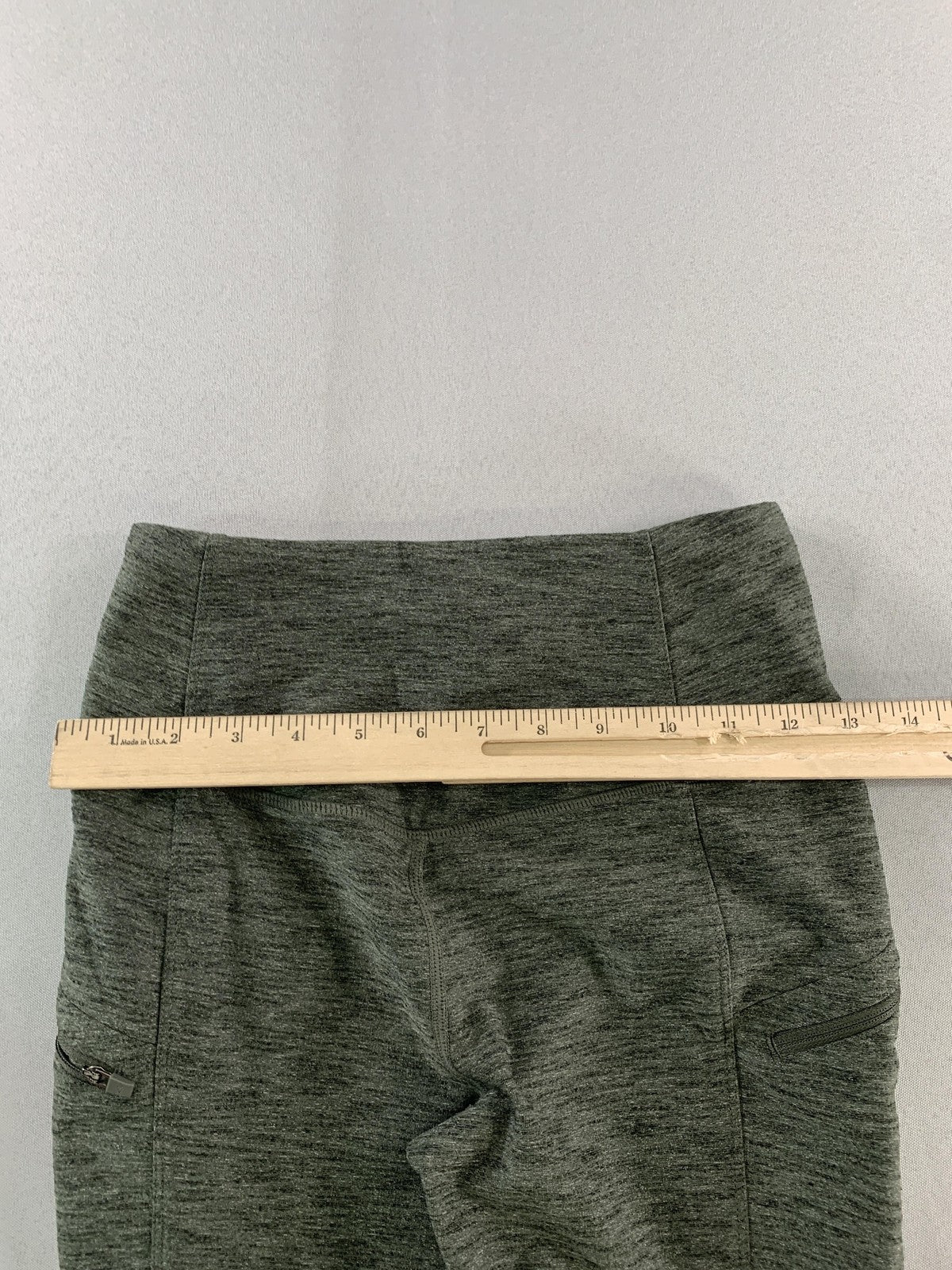 Eddie Bauer Pants Womens XS Gray High Rise Leggings Zip Pockets Stretch Athletic