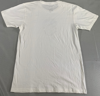 Salty Plank Los Angeles White T-Shirt Graphic Surf Captain Cotton Tee Size M USA