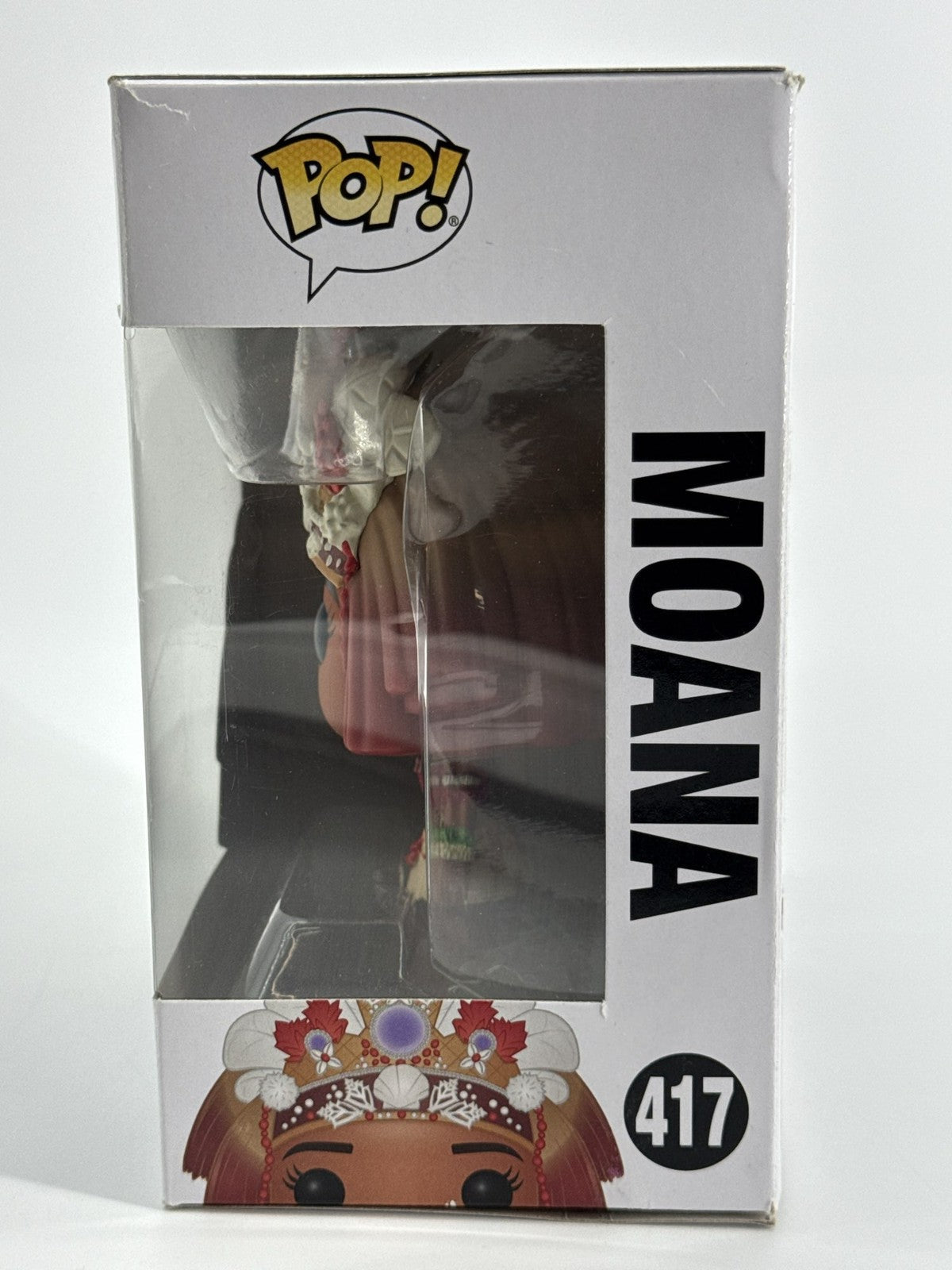 Funko Pop Disney Moana 417 Ceremony Dress Vinyl Figure Vaulted Princess Rare Red