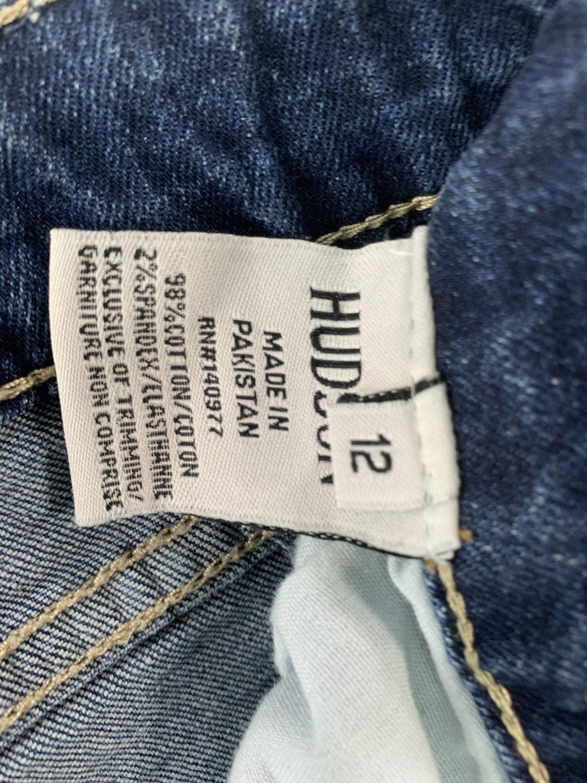 Hudson Jeans Womens 12 Blue Skinny Denim Stretch Mid Rise Classic Casual Black