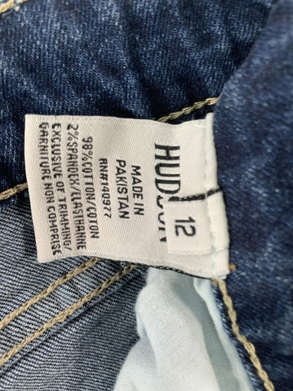 Hudson Jeans Womens 12 Blue Skinny Denim Stretch Mid Rise Classic Casual Black
