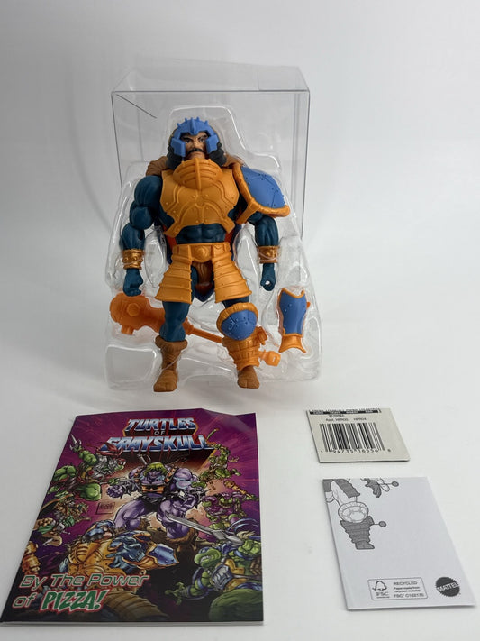 Mattel MOTU Turtles of Grayskull Man-At-Arms Origins TMNT Figure Loose Comic HPR