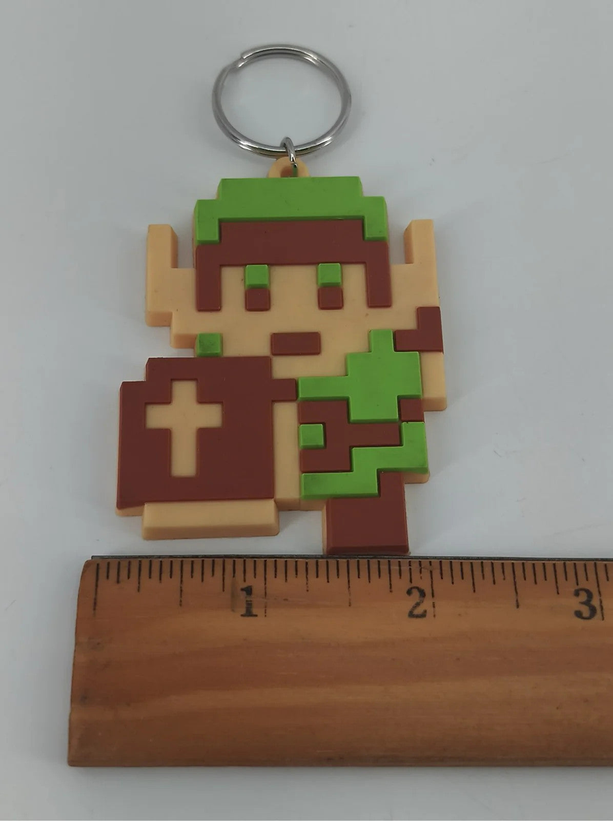 Zelda Link 8-Bit Pixel Keychain Nintendo Game Character Collectible Used HTF