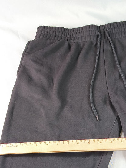 Mickey Mouse Black Jogger Pants L (12 14) Graphic Sweatpants Streetwear