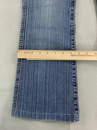Blue Asphalt Jeans Womens 11 Blue Chloe Flare Stretch Denim Vintage Y2k 2000s
