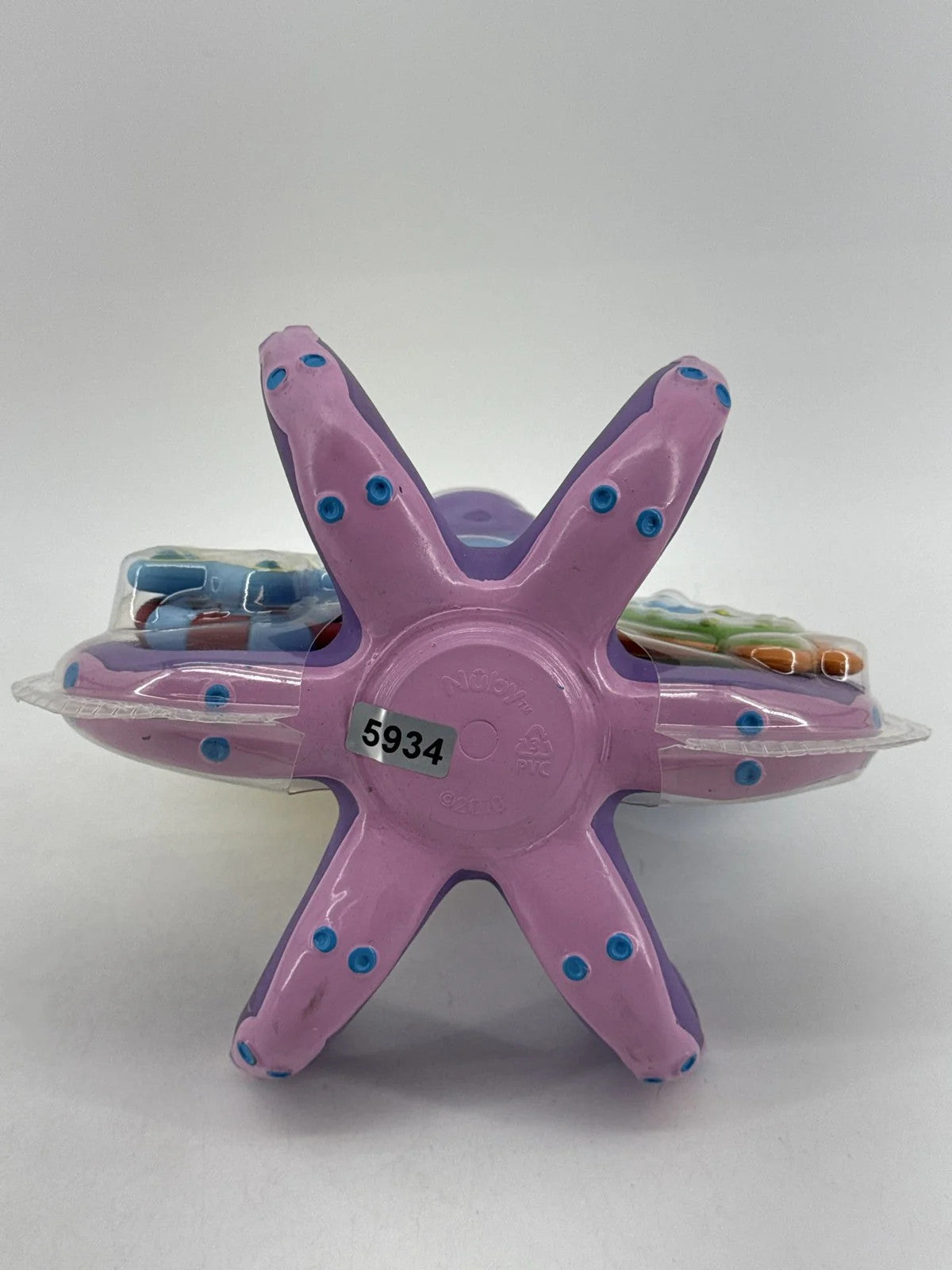 Nuby Octopus Hoopla Floating Bath Toy 3 Rings Purple 18m+ BPA Free Unbranded NWT