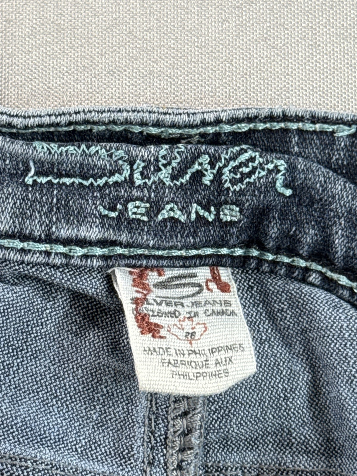 Silver Jeans Co Aiko Bootcut Jeans Womens 32 Blue Denim Low Rise Flare