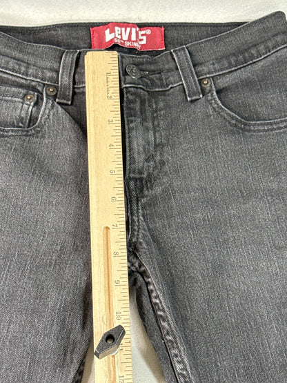 Levi's 511 Skinny Jeans 25X25 Gray Cotton Stretch Pocket Mid Rise Slim