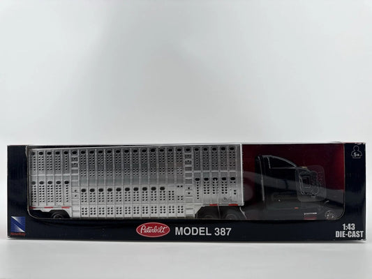 New Ray Peterbilt 387 Livestock Hauler Truck 1:43 Diecast Semi Tractor Unbranded